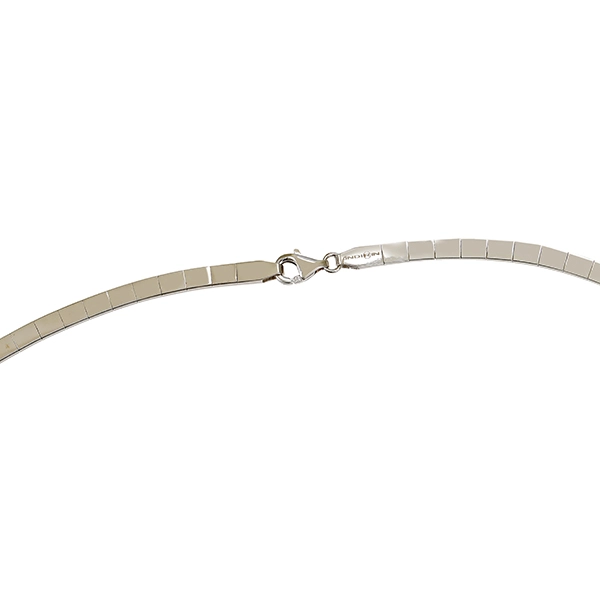 Collier, 14K, Weißgold, Zirkonia