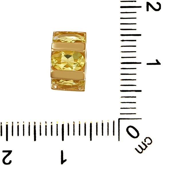 Anhänger, 9K, Gelbgold, Lemonquarz
