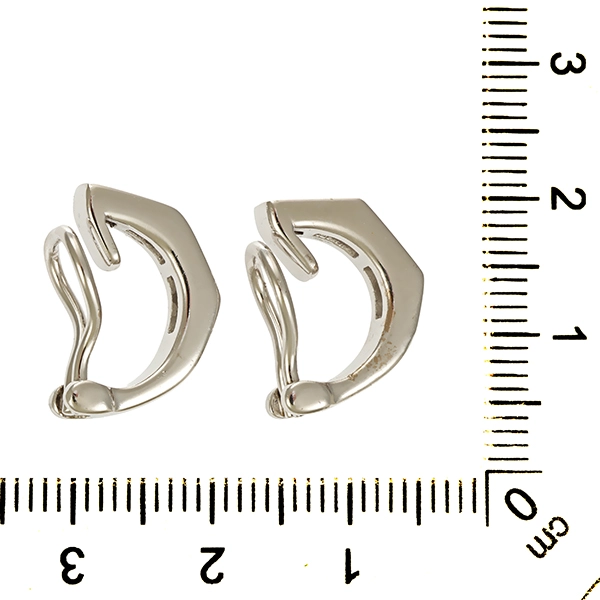 Ohrclipse, 18K, Weißgold, Diamanten 1,20 ct