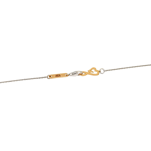Collier, 18K, Weiß-/Gelbgold, Diamanten