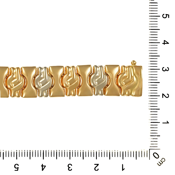 Armband, 14K, Gelb-/Weißgold