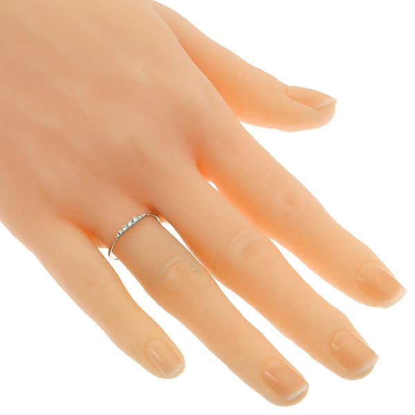Diamantring, 18K, Weißgold, Brillanten 0,10 ct