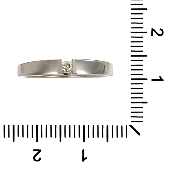 Diamantring, 14K, Weißgold, Brillant