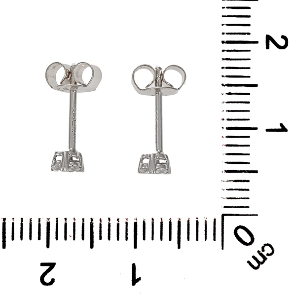 Ohrstecker, 14K, Weißgold, Brillanten 0,14 ct