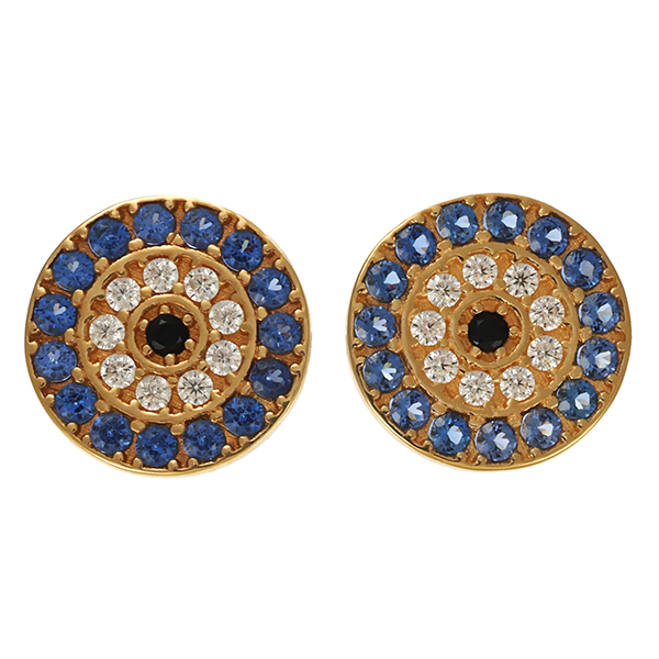 Ohrstecker, 14K, Gelbgold, Zirkonia