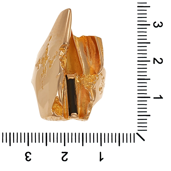 Ring, 14K, Gelbgold, Quarz