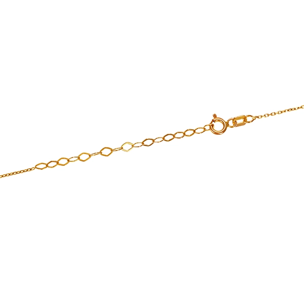 Collier, 21K, Gelbgold, Zirkonia