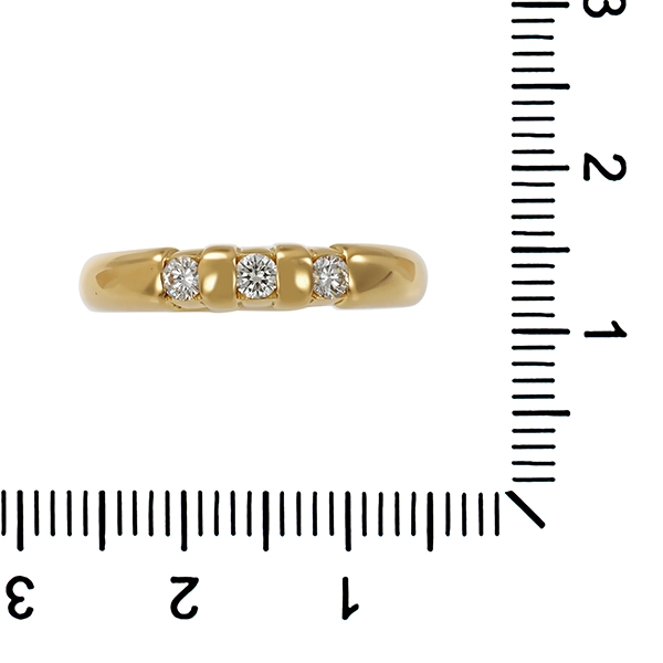 Ring, 18K, Gelbgold, Brillanten
