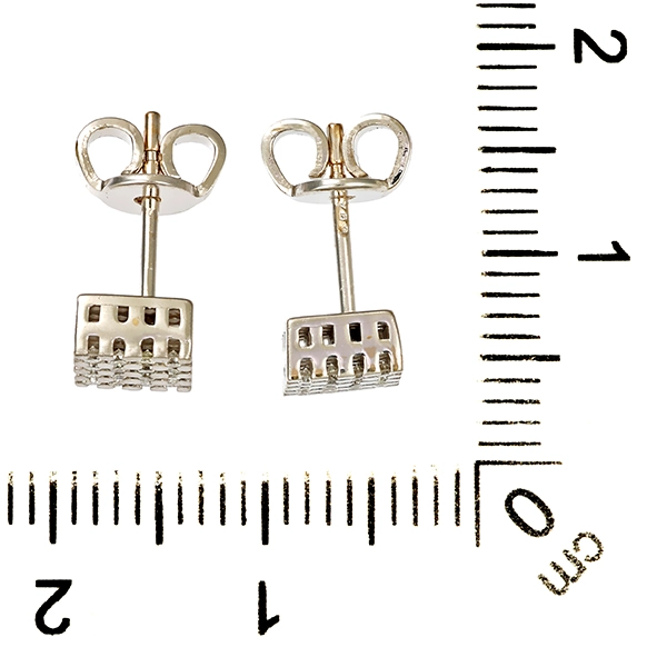 Ohrstecker, 18K, Weißgold, Brillanten