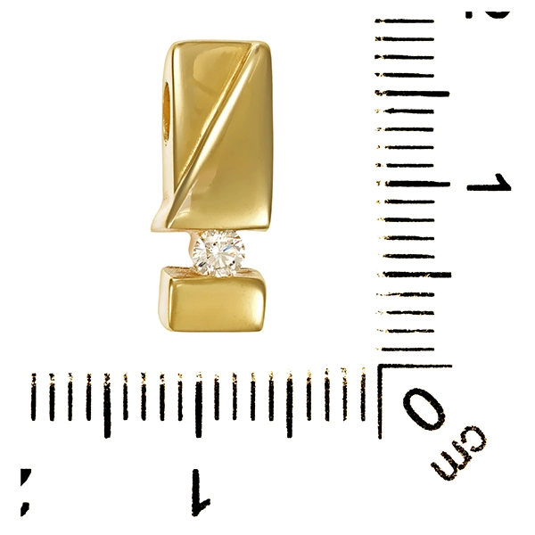Anhänger, 14K, Gelbgold, Brillant