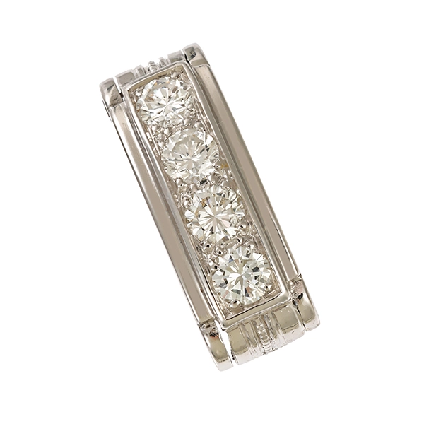 Anhänger, 4K, Weißgold, Brillanten, 0,60ct