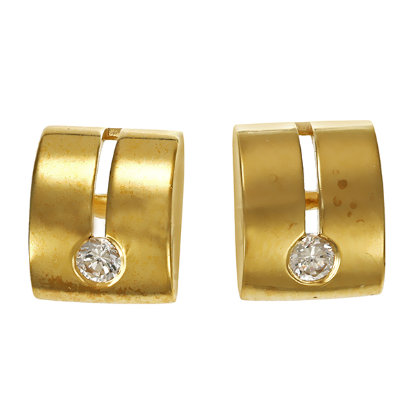 Ohrstecker, 8K, Gelbgold, Zirkonia