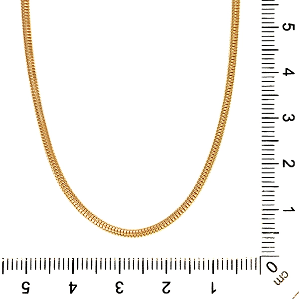 Kette, 14K, Gelbgold, Schlangen-
