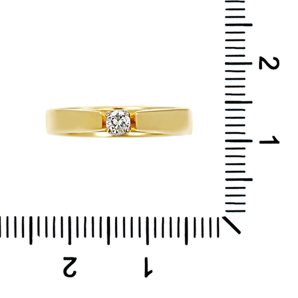 Diamantring, 14K, Gelbgold, Weißgold, Brillant