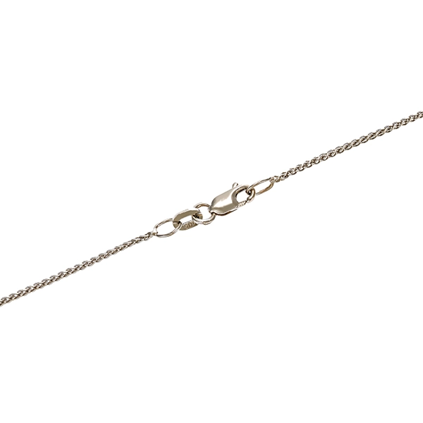 Collier, 14K, Weißgold, Brillanten, Anker