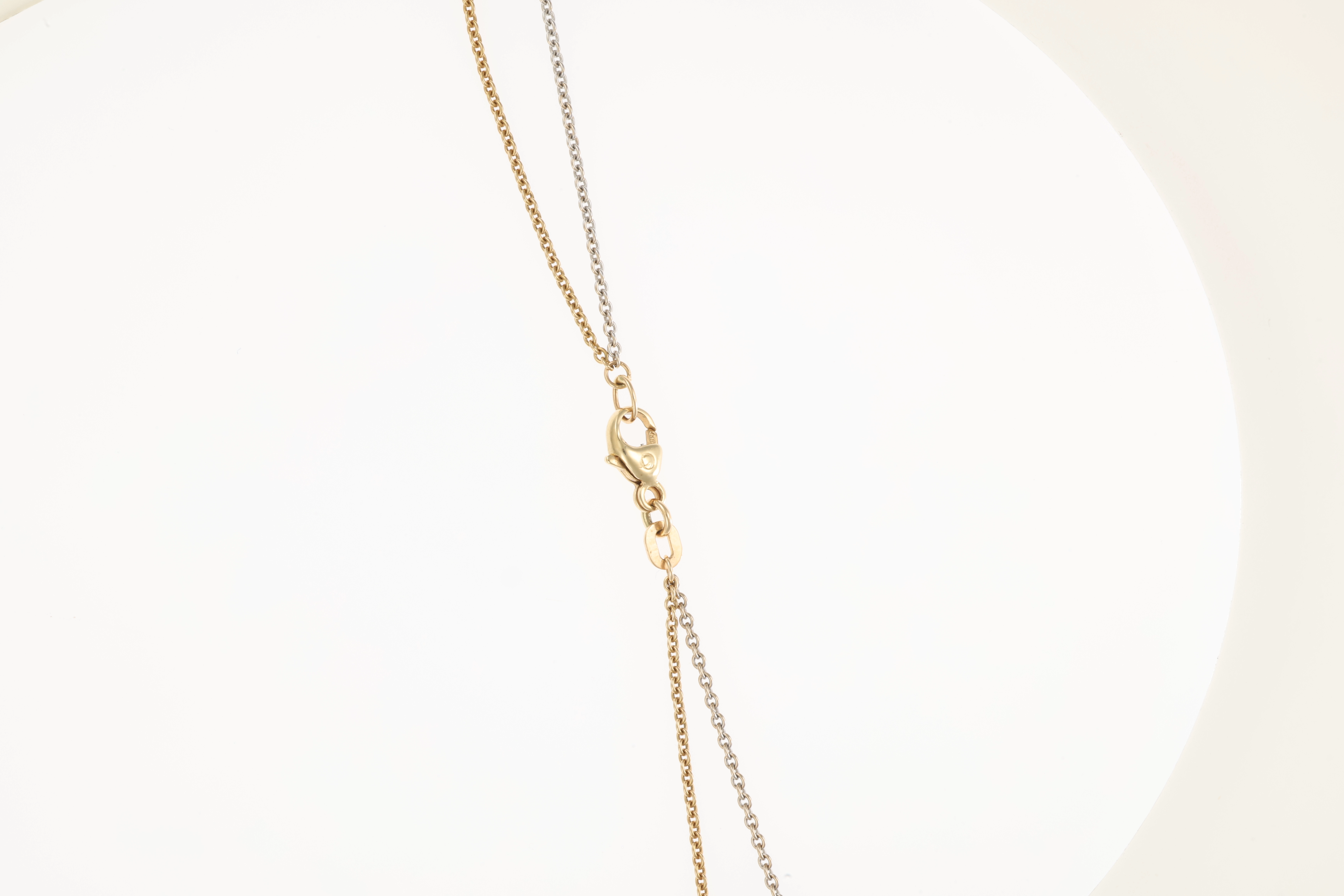 Collierkette, 14K, Gelbgold, Weißgold