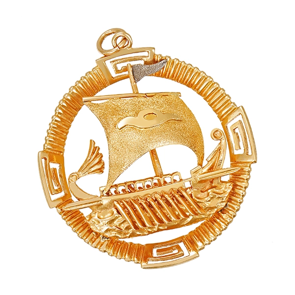 Anhänger, 18K, Gelbgold