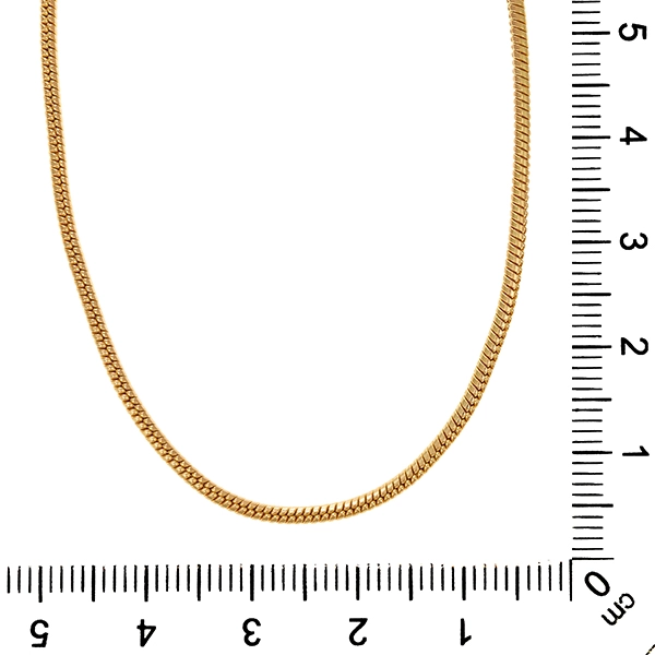 Collierkette, 14K, Gelbgold, Schlangen-