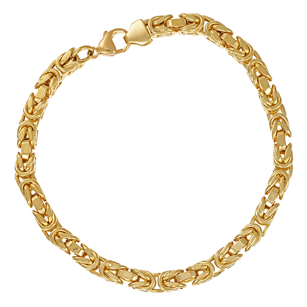 Armband, 14K, Gelbgold, Königs-