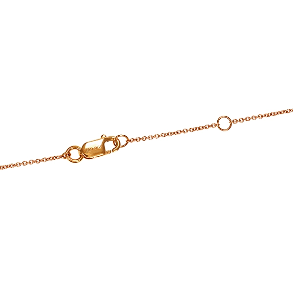 Collier, 18K, Rotgold, Brillanten, Herz