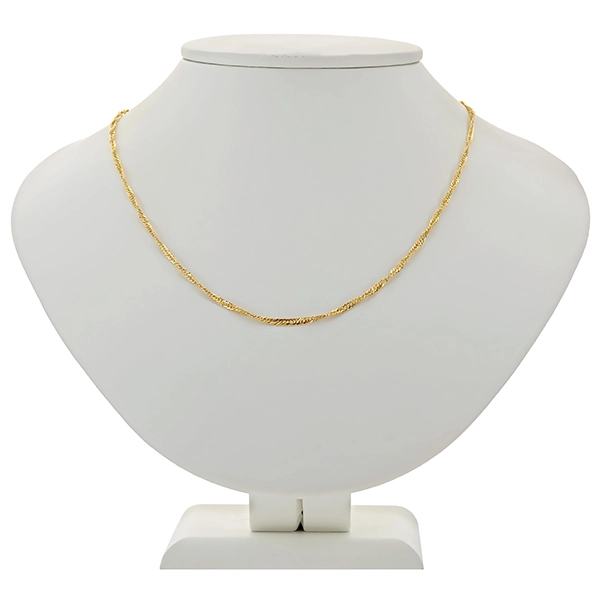 Collierkette, 14K, Gelbgold, Singapur-