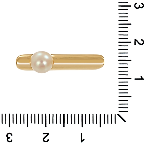 Ring, 14K, Gelbgold, Perle