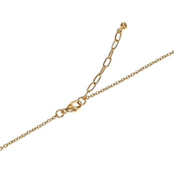 Collier, 14K, Gelbgold, Topas blau