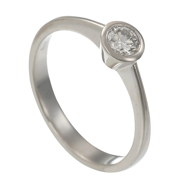 Diamantring, 14K, Weißgold, Brillant 0,25 ct