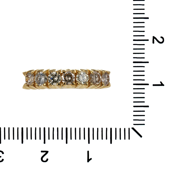 Diamantring, 18K, Gelbgold, Brillanten 0,71 ct