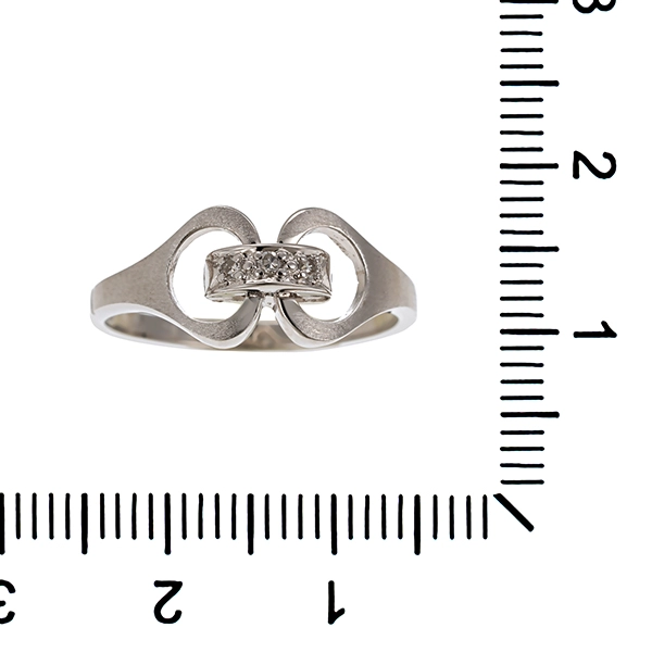 Diamantring, 14K, Weißgold