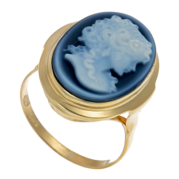 Ring, 8K, Gelbgold, Gemme
