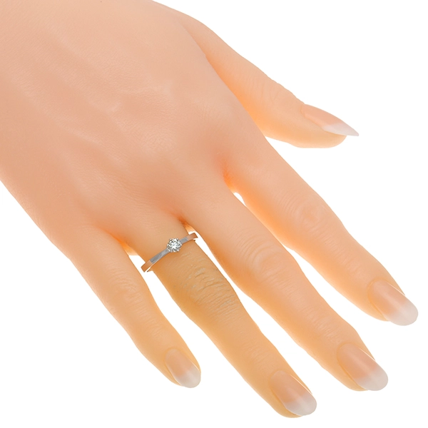 Diamantring, 18K, Weißgold, Brillant 0,25 ct