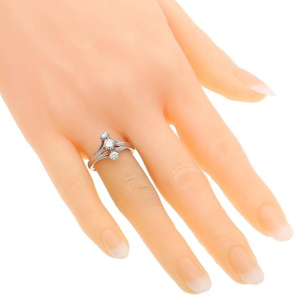 Diamantring, 14K, Weißgold, Brillanten 0,50 ct