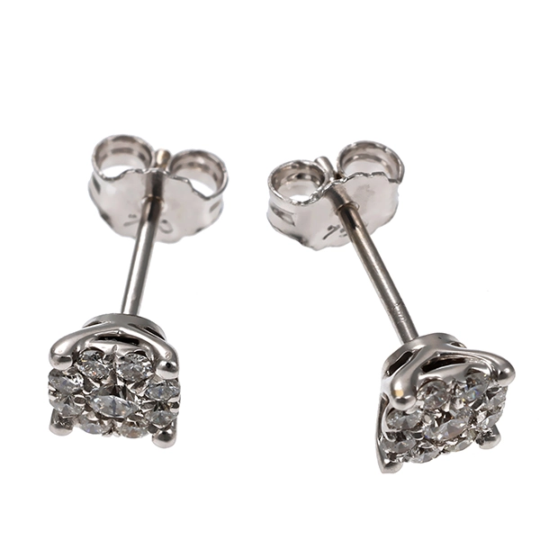 Ohrstecker, 18K, Weißgold, Brillanten 0,28 ct