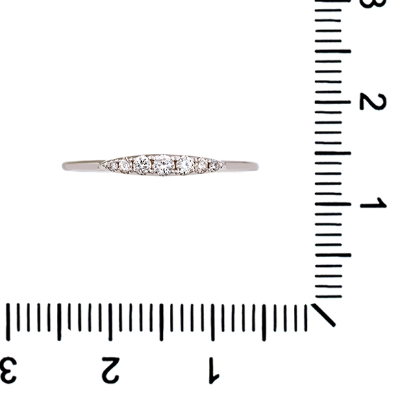 Diamantring, 18K, Weißgold, Brillanten 0,10 ct
