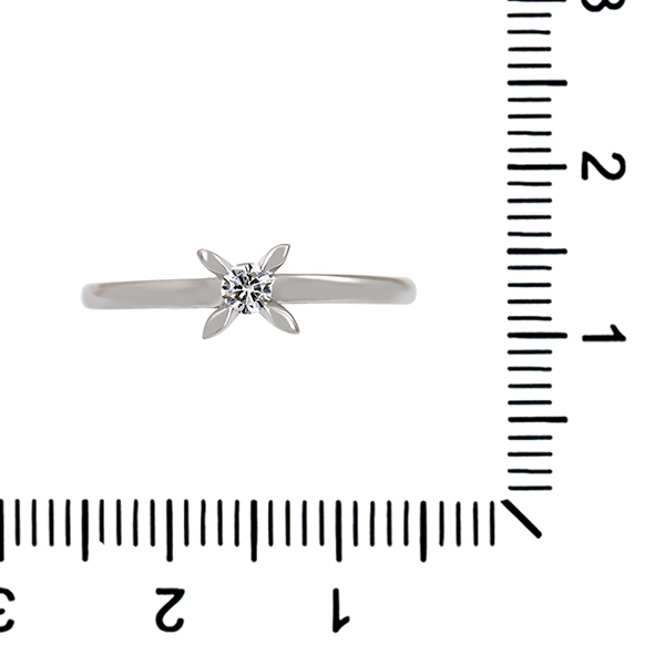 Diamantring, 14K, Weißgold, Brillanten