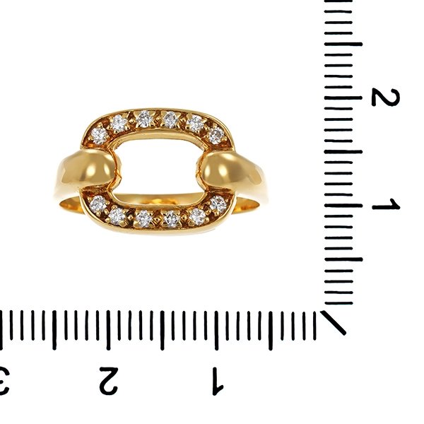 Ring, 18K, Gelbgold, Brillanten