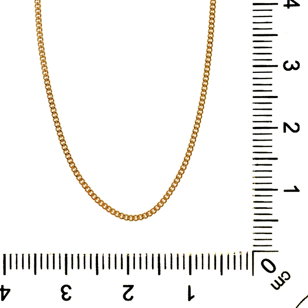 Collierkette, 14K, Gelbgold, Panzer-