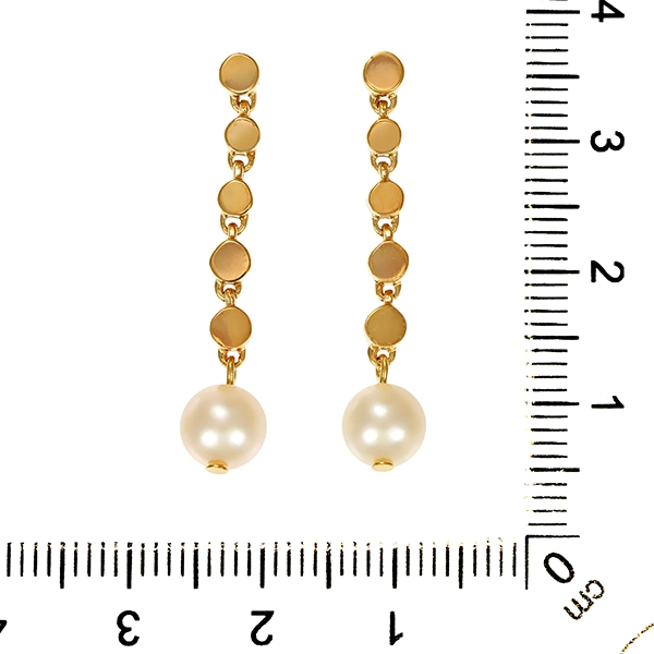 Steckhänger, 14K, Gelbgold, Perlen