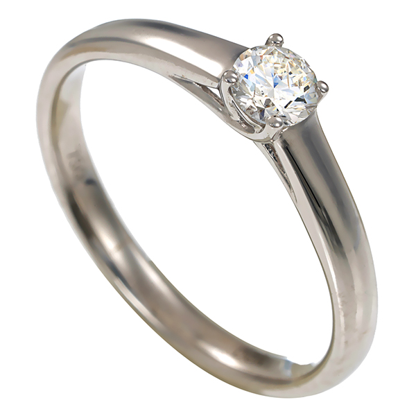Brillantring, 18K, Weißgold, 0,20ct