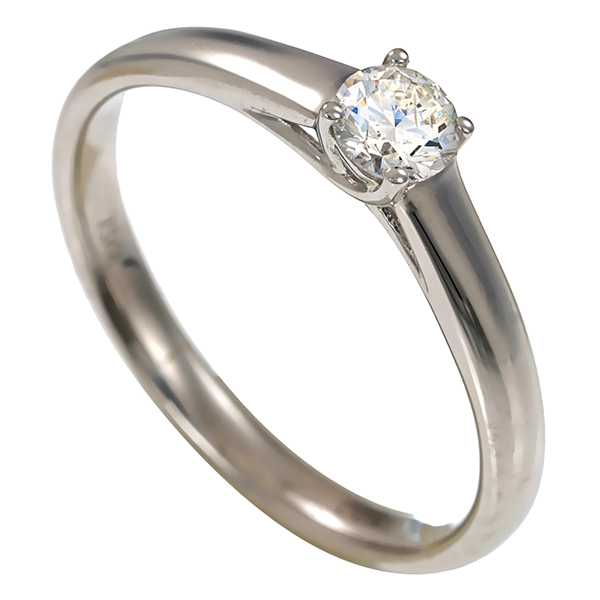 Brillantring, 18K, Weißgold, 0,20ct