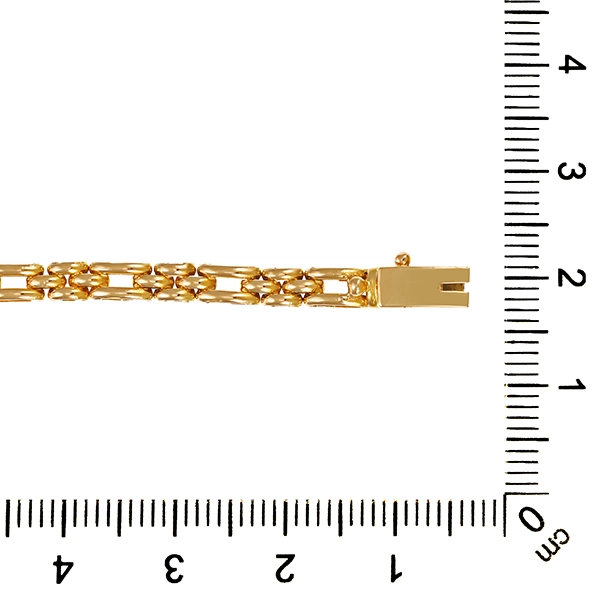 Armband, 14K, Gelbgold, Saphire, Brillanten