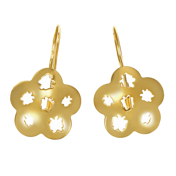 Ohrhänger, 18K, Gelbgold