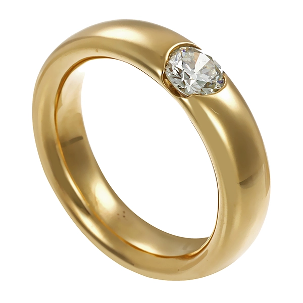 Ring, 14K, Gelbgold, Brillant, 0,50ct