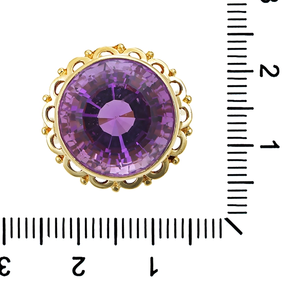 Ring, 14K, Gelbgold, Amethyst