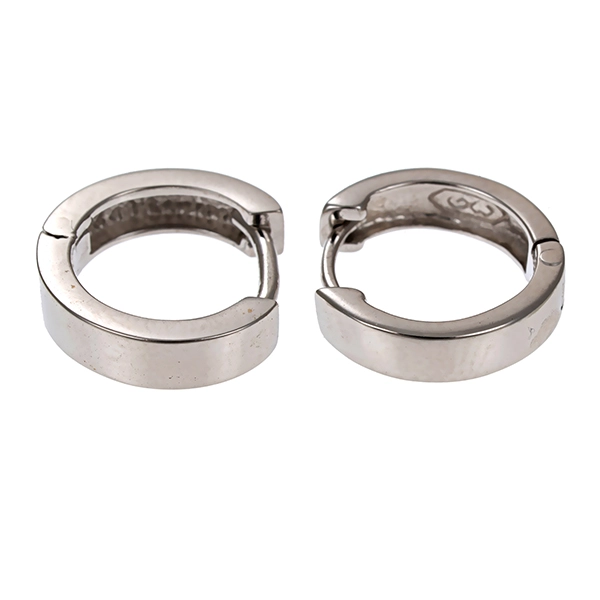 Creolen, 14K, Weißgold