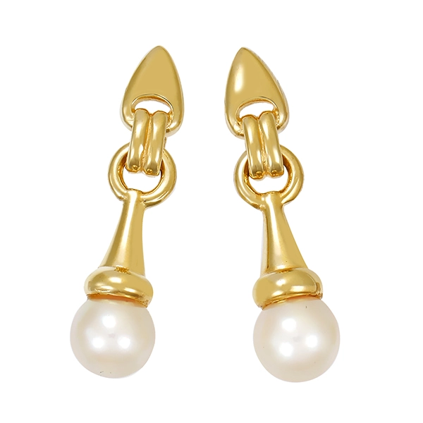Steckhänger, 14K, Gelbgold, Zuchtperlen
