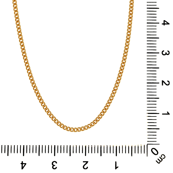 Collierkette, 18K, Gelbgold, Panzer