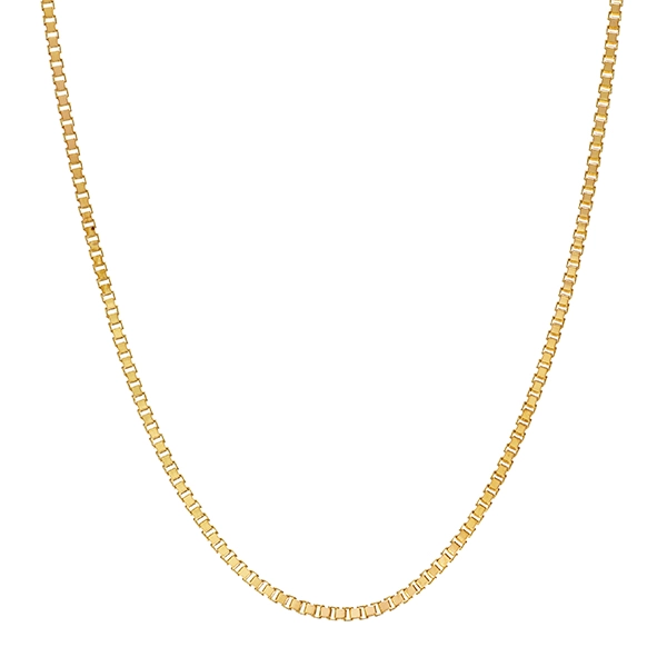Collierkette, 14K, gelbgold, Venezianer, 45,5cm