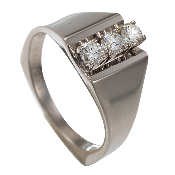 Diamantring, 18K, Weißgold, Brillanten 0,33 ct